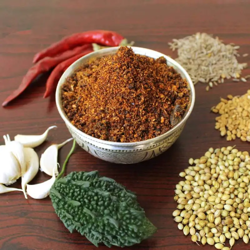 Kakarakaya Karam Podi (Bitter Gourd Spice Powder)