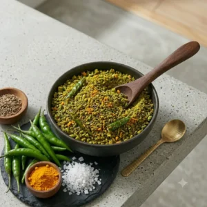 Pachi Mirchi Karappodi / Green Chilli Spicy Powder